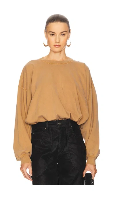 Isabel Marant Étoile Sauria Sweatshirt In Brown