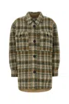 Isabel Marant Étoile Cappotto Harveli In Misto Poliestere Ricamato Donna In Multicolor