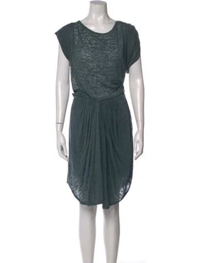 Pre-owned Isabel Marant Étoile Scoop Neck Knee-length Dress In Blue