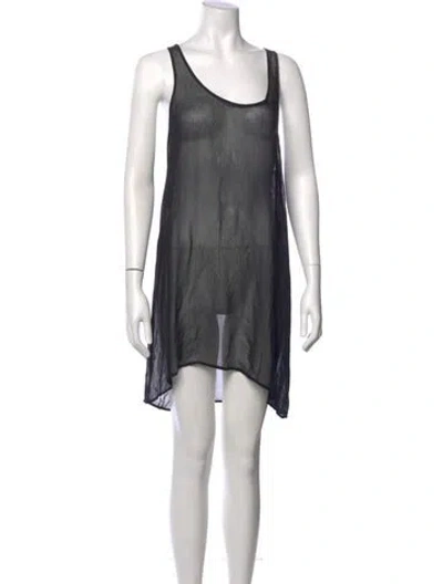 Pre-owned Isabel Marant Étoile Scoop Neck Mini Dress In Black