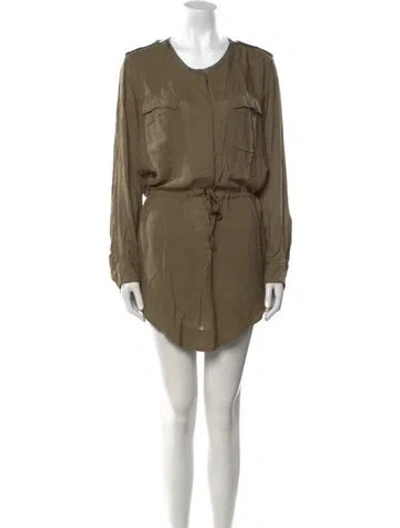 Pre-owned Isabel Marant Étoile Scoop Neck Mini Dress In Green