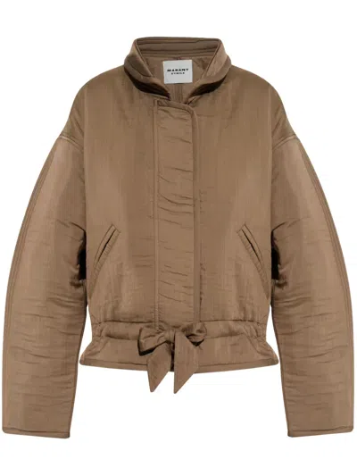 Isabel Marant Étoile Long-sleeved Casual Jacket In Brown