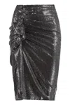 Isabel Marant Étoile Dolene Rhinestone Miniskirt In Gray