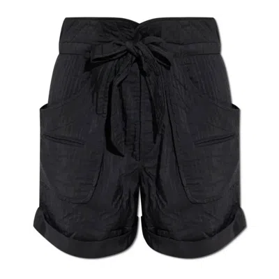 Isabel Marant Étoile Isabel Marant Etoile Sereni Wrinkled Adventurer Shorts In Black