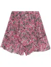 Isabel Marant Étoile Jocadia Abstract-print Ruffled Shorts