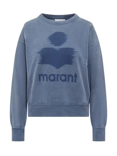 Isabel Marant Étoile Shaded Logo Sweatshirt In Blue