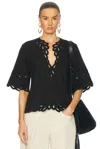 Isabel Marant Étoile Shana Top In Faded Black