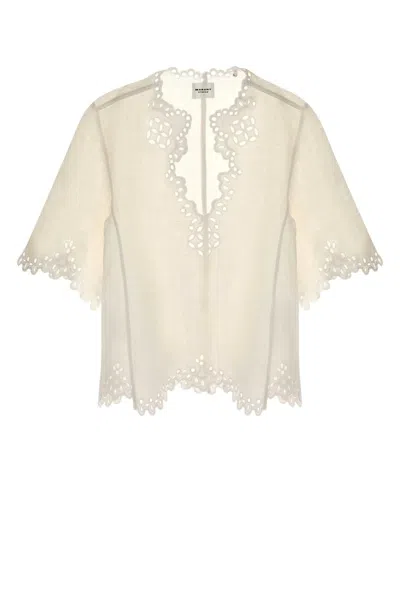 Isabel Marant Étoile Isabel Marant Etoile Shana Cotton Blouse In Neutral