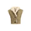 Isabel Marant Étoile Shearling Faux Leather Clara Gilet
