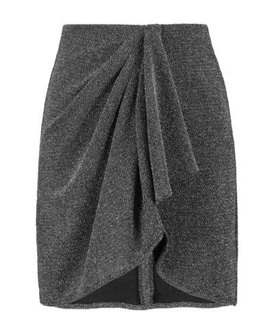 ISABEL MARANT ÉTOILE SHIMMER DRAPED SKIRT
