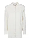 Isabel Marant Étoile Embroidered Mandarin Collar Long Sleeve Top In Beige