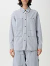 Isabel Marant Étoile Gb Long Sleeves Collared Neck Chest Pockets In Gnawed Blue