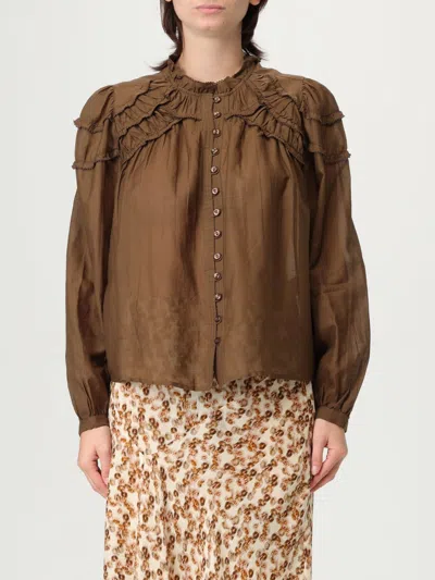 ISABEL MARANT ÉTOILE SHIRT ISABEL MARANT ETOILE WOMAN COLOR KAKI,H16326030