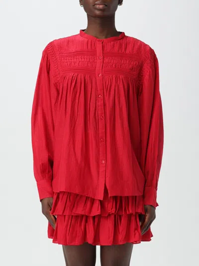 ISABEL MARANT ÉTOILE SHIRT ISABEL MARANT ETOILE WOMAN COLOR RED,G41689014