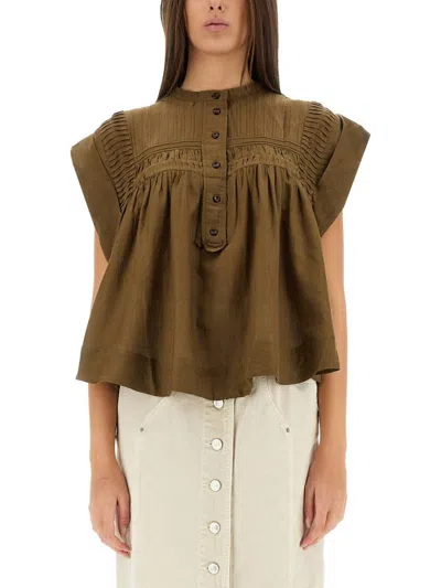 Isabel Marant Étoile Isabel Marant Etoile Shirt Leaza In Brown