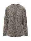 Isabel Marant Étoile Pattern-printed Long-sleeved Top In Black