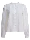 Isabel Marant Étoile Bluse Greicy Aus Baumwolle In White