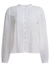 Isabel Marant Étoile Bluse Greicy Aus Baumwolle In White