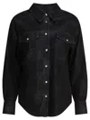 Isabel Marant Étoile Isabel Marant Etoile Black Synthetic Leather Karima Shirt In Black