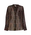 Isabel Marant Étoile Crewneck Long Sleeves Sheer Fabric Top In Black