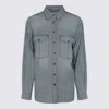 Isabel Marant Étoile Shirts Blue And Green In Multi