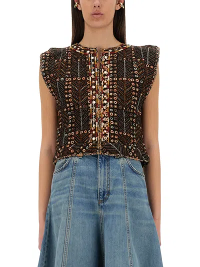 ISABEL MARANT ÉTOILE SHORT CARDIGAN "CERZA"