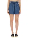 Isabel Marant Étoile Marant Etoile 'ipolyte' Bermuda Shorts In Blue