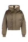 Isabel Marant Étoile Short Quilted Satin Coat Elisa In Brown