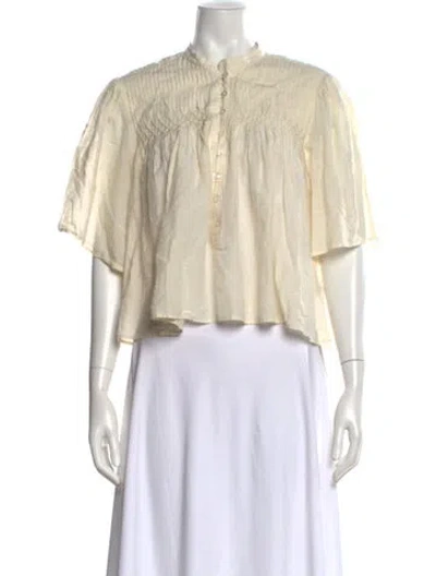 Pre-owned Isabel Marant Étoile Short Sleeve Blouse In Neutral