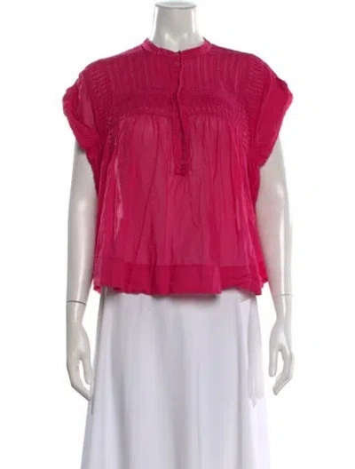 Pre-owned Isabel Marant Étoile Short Sleeve Blouse In Pink