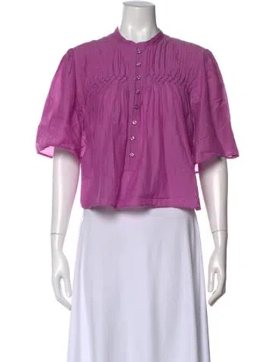 Pre-owned Isabel Marant Étoile Short Sleeve Blouse In Purple
