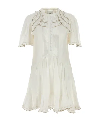 ISABEL MARANT ÉTOILE RUFFLED-DETAIL MINI DRESS