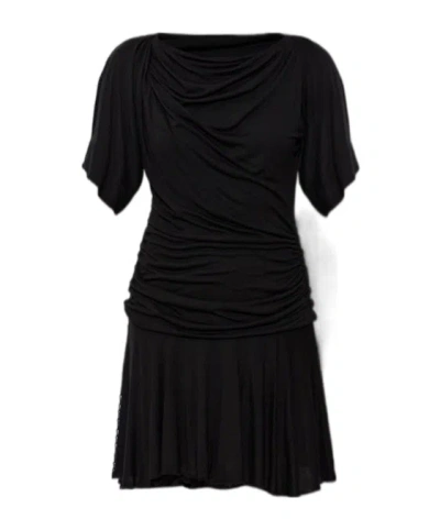 Isabel Marant Étoile Short Sleeve Dress In Black