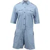 Isabel Marant Etoile Short Sleeve Jumper In Blue Cotton In Blue