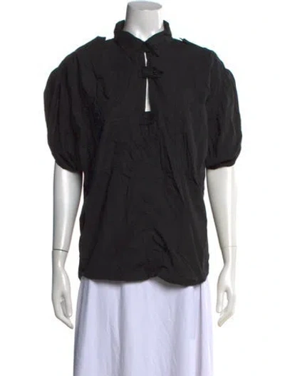 Pre-owned Isabel Marant Étoile Short Sleeve Top In Black