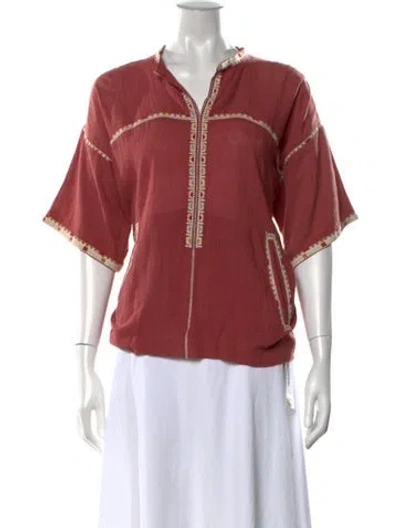 Pre-owned Isabel Marant Étoile Short Sleeve Top In Pink