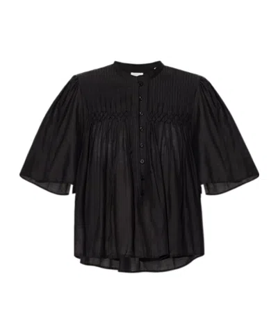 Isabel Marant Étoile Short-sleeved Shirt In Black