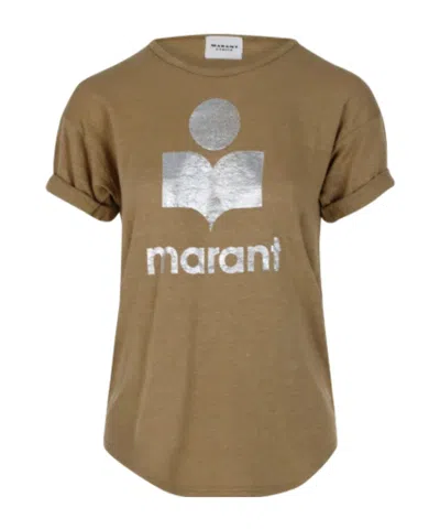 Isabel Marant Étoile Short-sleeved T-shirt In Brown