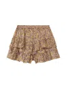 Isabel Marant Étoile Jocadia Ruffled Shorts In Brown