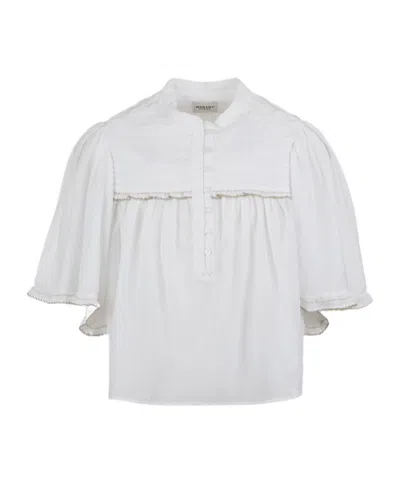 Isabel Marant Étoile Short-sleeved Shirt In White