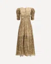 Isabel Marant Étoile Bicolor Cotton Casual Dress In Brown