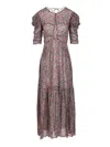 Isabel Marant Étoile Sichellia-gb Dresses Violet In Transparent