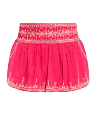 Isabel Marant Étoile Side Zipper Skirt In Pink