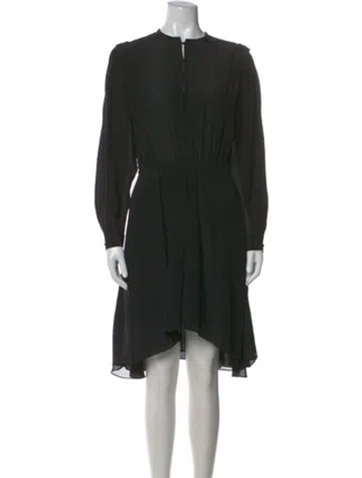 Pre-owned Isabel Marant Étoile Silk Midi Length Dress In Black