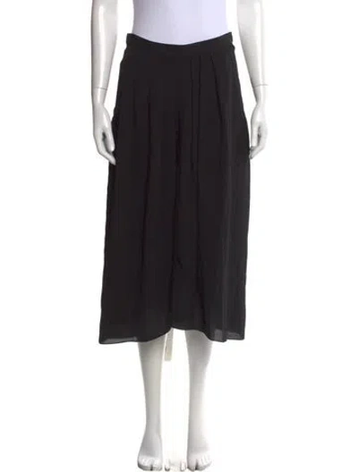 Pre-owned Isabel Marant Étoile Silk Midi Length Skirt In Black