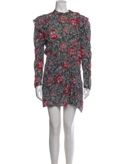 Pre-owned Isabel Marant Étoile Silk Mini Dress In Black
