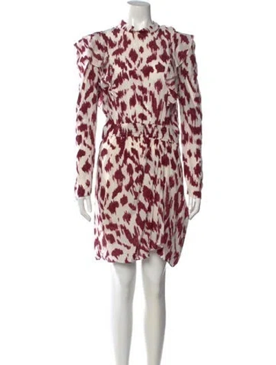 Pre-owned Isabel Marant Étoile Silk Mini Dress In Neutral