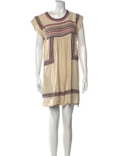 Pre-owned Isabel Marant Étoile Silk Mini Dress In Neutrals
