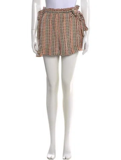 Pre-owned Isabel Marant Étoile Silk Mini Shorts In Neutrals