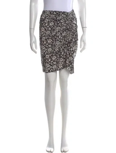 Pre-owned Isabel Marant Étoile Silk Mini Skirt In Black